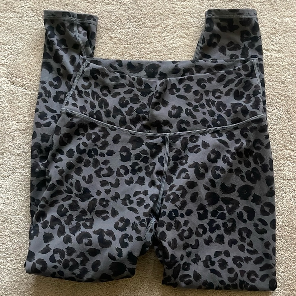 Varley grey/black animal print leggings lightly used